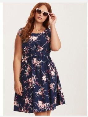 Torrid Mini Challis Skater Dress Size 0/L/12